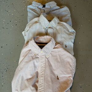 Polo ralph lauren men button down lot medium